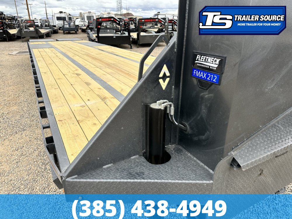 8.5x38 Diamond C FMAX 212 Gooseneck Equipment Trailer -  25.9K GVWR - Hydraulic Jack(s)
