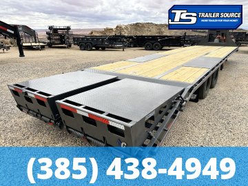 8.5x38 Diamond C FMAX 212 Gooseneck Equipment Trailer -  25.9K GVWR - Hydraulic Jack(s)