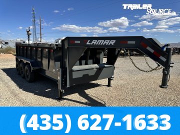 7x16 Lamar DT Gooseneck  21K GVW Dump