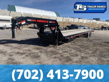 8.5x40 Maxx-D TDX Gooseneck Tilt Trailer -  25.9K GVWR - Dunnage Rack, HDSS (Hutch) Suspension, Hydraulic Disc Brakes, Hydraulic Jack(s)