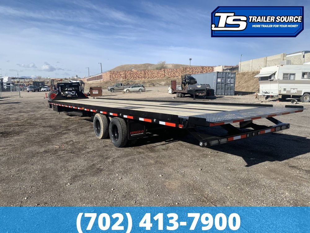 8.5x40 Maxx-D TDX Gooseneck Tilt Trailer -  25.9K GVWR - Dunnage Rack, HDSS (Hutch) Suspension, Hydraulic Disc Brakes, Hydraulic Jack(s)