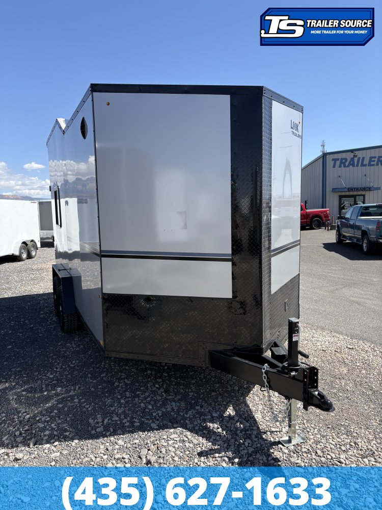7.5x16 Look Moab Enclosed Cargo Trailer - 7'6" Interior - 10K GVWR - .080 PolyCor, Air Conditioner(s), Black Out Package