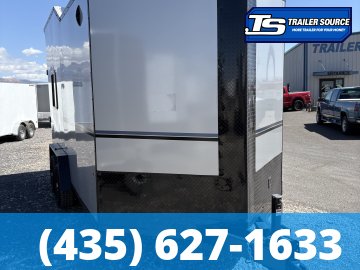 7.5x16 Look Moab Enclosed Cargo Trailer - 7'6" Interior - 10K GVWR - .080 PolyCor, Air Conditioner(s), Black Out Package