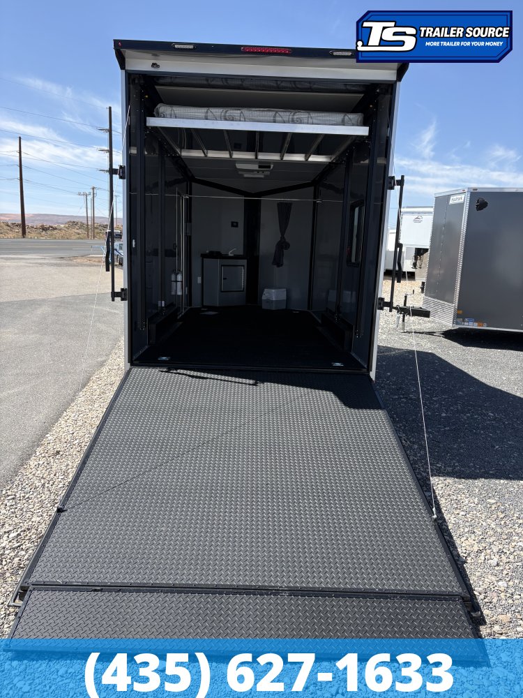 7.5x16 Look Moab Enclosed Cargo Trailer - 7'6" Interior - 10K GVWR - .080 PolyCor, Air Conditioner(s), Black Out Package