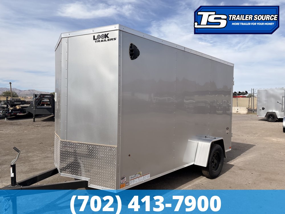 6x12 Look ST DLX Enclosed Cargo Trailer - 6'6" Interior - 3.5K GVWR - 16" Cross Member Upgrade, Torsion Axles