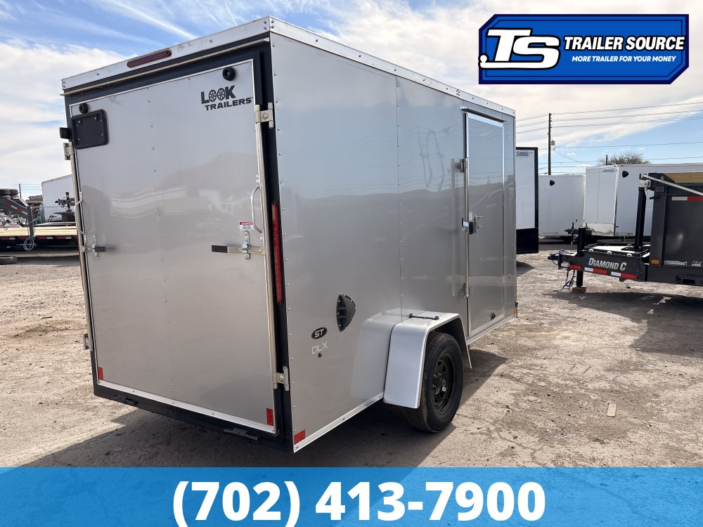 6x12 Look ST DLX Enclosed Cargo Trailer - 6'6" Interior - 3.5K GVWR - 16" Cross Member Upgrade, Torsion Axles
