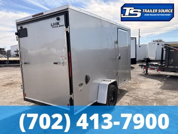 6x12 Look ST DLX Enclosed Cargo Trailer - 6'6" Interior - 3.5K GVWR - 16" Cross Member Upgrade, Torsion Axles