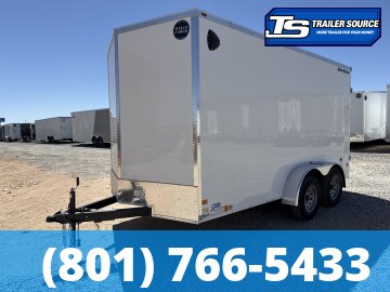 7x14 Wells Cargo FastTrac Enclosed Cargo Trailer - 7'0" Interior - 7K GVWR - .080 PolyCor, Barn Doors