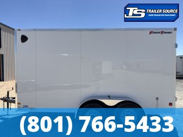 7x14 Wells Cargo FastTrac Enclosed Cargo Trailer - 7'0" Interior - 7K GVWR - .080 PolyCor, Barn Doors
