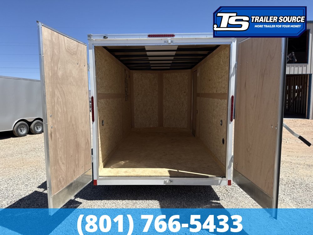 7x14 Wells Cargo FastTrac Enclosed Cargo Trailer - 7'0" Interior - 7K GVWR - .080 PolyCor, Barn Doors