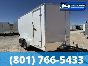 7x14 Wells Cargo FastTrac Enclosed Cargo Trailer - 7'0" Interior - 7K GVWR - .080 PolyCor, Barn Doors