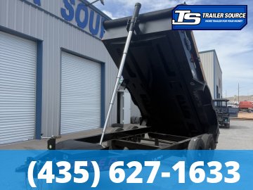 Double A Excel Series ELP 7x14 ft Dump Trailer 20" Sides 15.4K GVWR I-Beam Frame, Telescopic, Wireles Remote