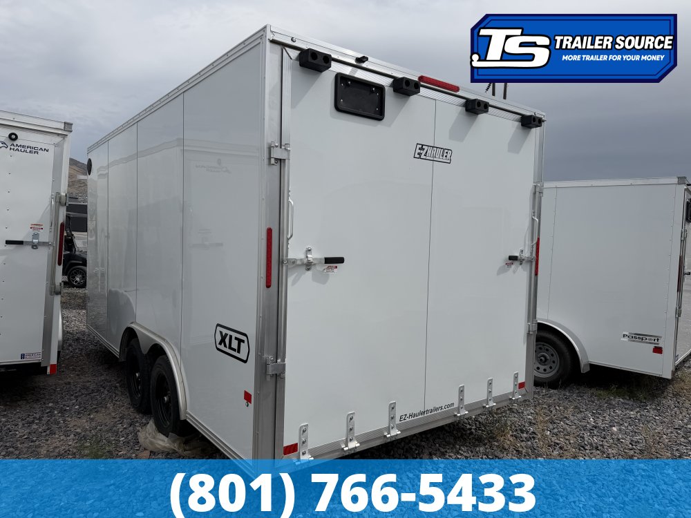 8.5x16 Alcom Aluminum EZ Hauler XLT Auto Trailer - 7'0" Interior - 7K GVWR -