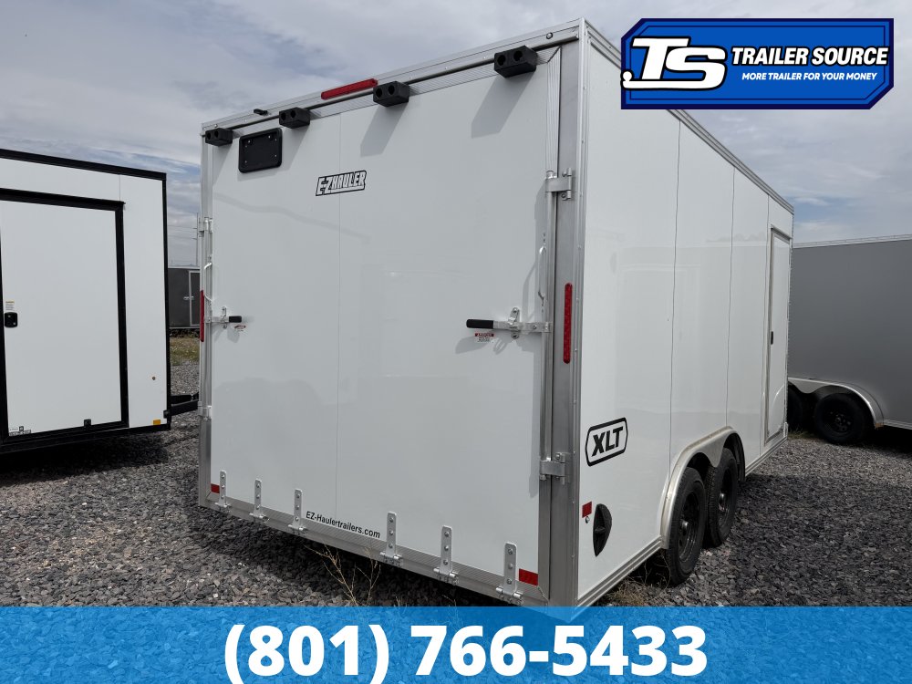 8.5x16 Alcom Aluminum EZ Hauler XLT Auto Trailer - 7'0" Interior - 7K GVWR -
