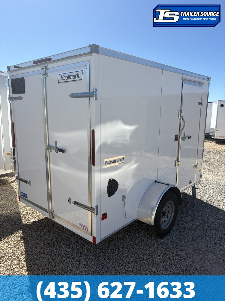 6x10 Haulmark Passport Enclosed Cargo Trailer - 6'6" Interior - 3.5K GVWR - Barn Doors