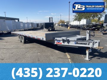 8.5x24 Diamond C DEC 207 Equipment Trailer - 15.5K GVWR -