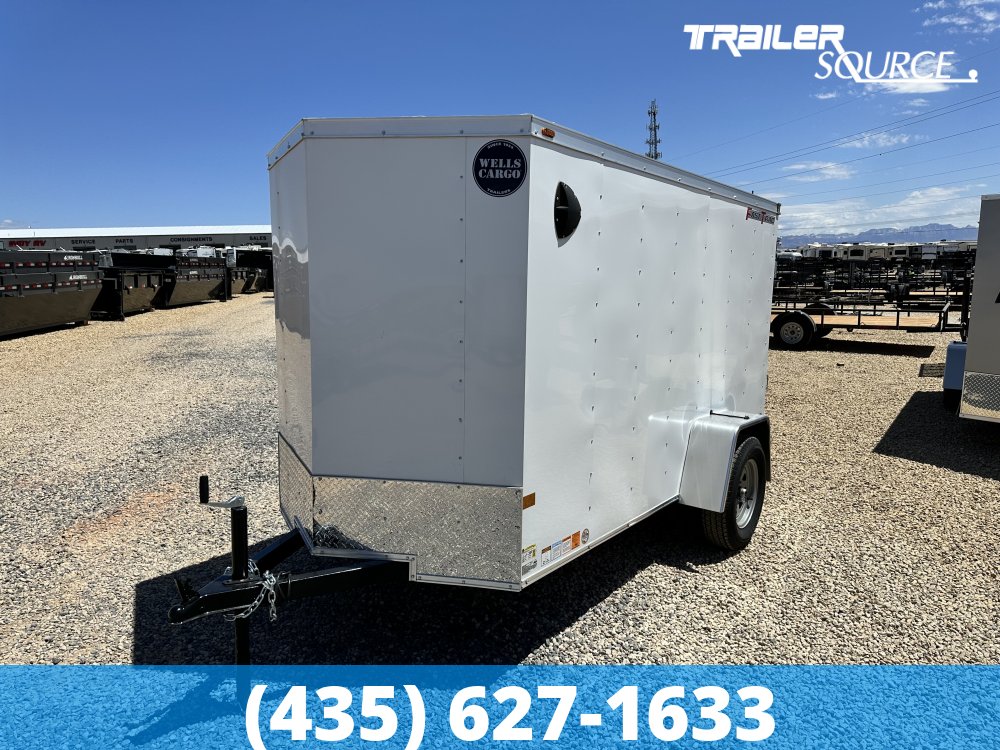 5x10 Wells Cargo FastTrac 5'6" Interior Single Axle Enclosed Cargo