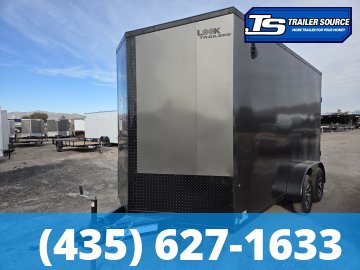 7x14 Look Element SE Enclosed Cargo Trailer - 7'0" Interior - 7K GVWR Alloy Wheels, Black Out Package, Screwless Exterior