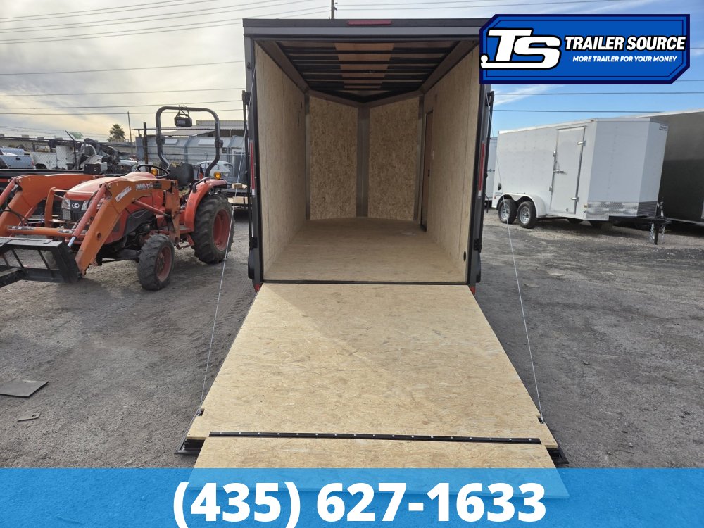 7x14 Look Element SE Enclosed Cargo Trailer - 7'0" Interior - 7K GVWR Alloy Wheels, Black Out Package, Screwless Exterior