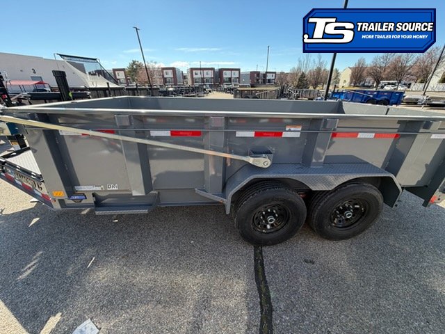 7x14 Diamond C LPT 207 Dump Trailer - 32" Sides - 15.5K GVWR - 14 Ply Tires, Long Arm Tarp