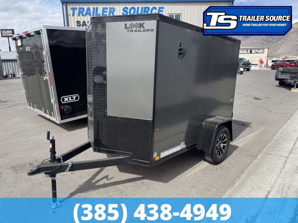 5x8 Look ST DLX Enclosed Cargo Trailer - 5'6" Interior - 3.5K GVWR - .080 PolyCor, Alloy Wheels, Black Out Package