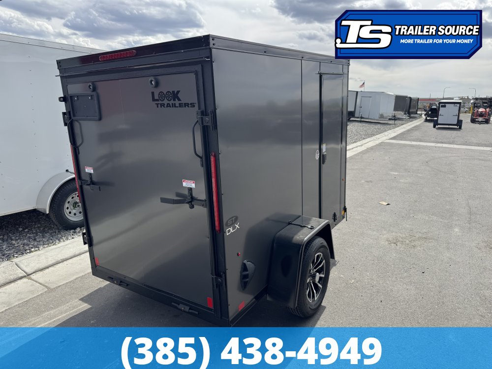 5x8 Look ST DLX Enclosed Cargo Trailer - 5'6" Interior - 3.5K GVWR - .080 PolyCor, Alloy Wheels, Black Out Package