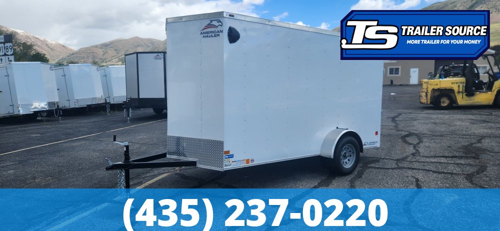 6x12 American Hauler Arrow Enclosed Cargo Trailer - 6'0" Interior - 3.5K GVWR - Ramp Door