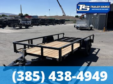 6x12 Sure-Trac Tube Top Utility Trailer - 3.5K GVWR - Ramp Gate