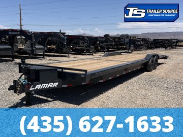 8.5x36 Lamar H8 Wide Body w/ Drive Over fenders Equipment Trailer - 14K GVWR - 14 Ply Tires