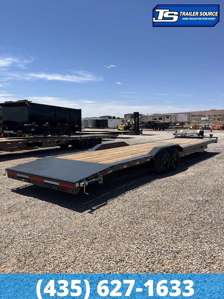 8.5x36 Lamar H8 Wide Body w/ Drive Over fenders Equipment Trailer - 14K GVWR - 14 Ply Tires