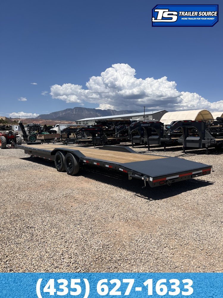 8.5x36 Lamar H8 Wide Body w/ Drive Over fenders Equipment Trailer - 14K GVWR - 14 Ply Tires