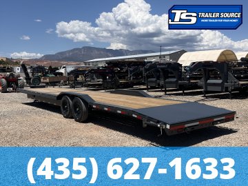 8.5x36 Lamar H8 Wide Body w/ Drive Over fenders Equipment Trailer - 14K GVWR - 14 Ply Tires