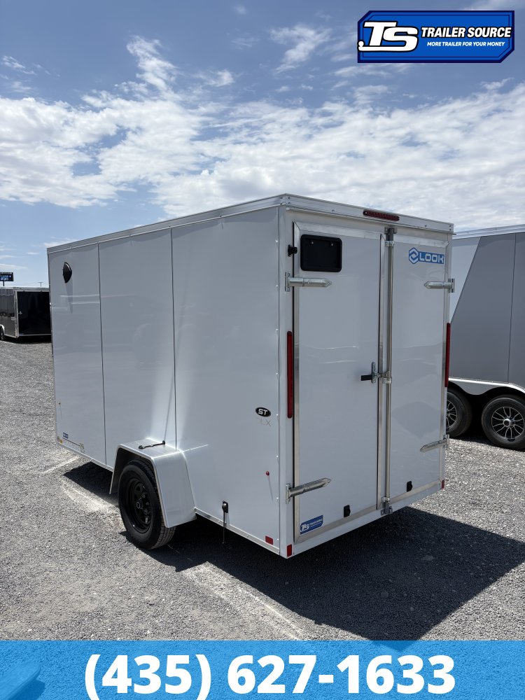 6x12 Look ST DLX Enclosed Cargo Trailer - 6'6" Interior - 3.5K GVWR - .080 PolyCor, Barn Doors