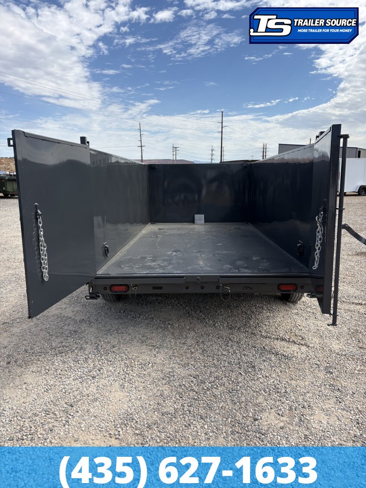7x14 Lamar DT Dump Trailer - 48" Sides - 14K GVWR - Telescopic