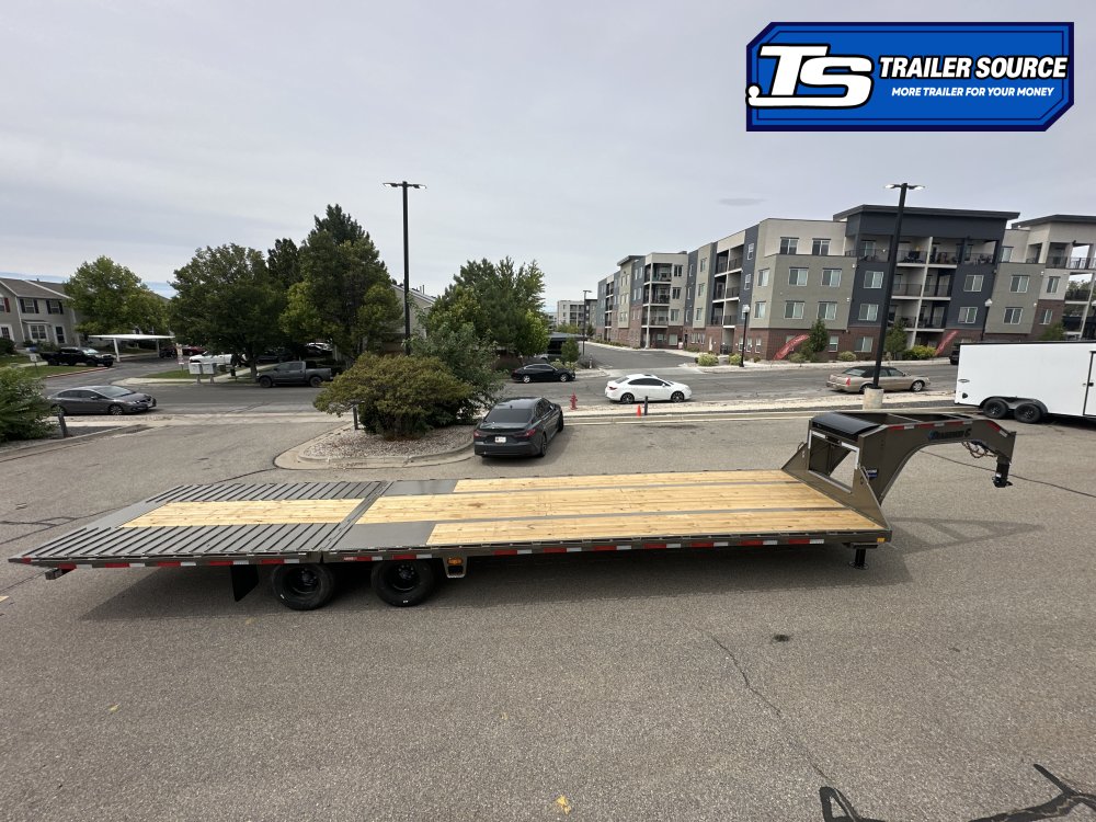 8.5x35 Diamond C FMAX-HDT 212 Gooseneck Hydraulic Dovetail Equipment Trailer - 25.9K GVWR - ABS Brakes, Hydraulic Jack(s)