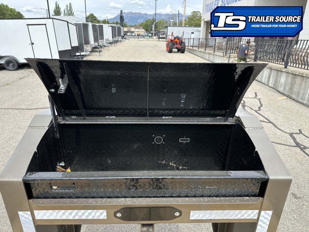 8.5x35 Diamond C FMAX-HDT 212 Gooseneck Hydraulic Dovetail Equipment Trailer - 25.9K GVWR - ABS Brakes, Hydraulic Jack(s)