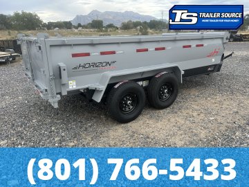 7x14 Horizon LZ7 Dump Trailer - 14K GVWR - 2 Tone Color, Telescopic