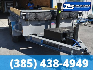 5x10 Diamond C GDT Dump Trailer - 7K GVWR - Board Brackets