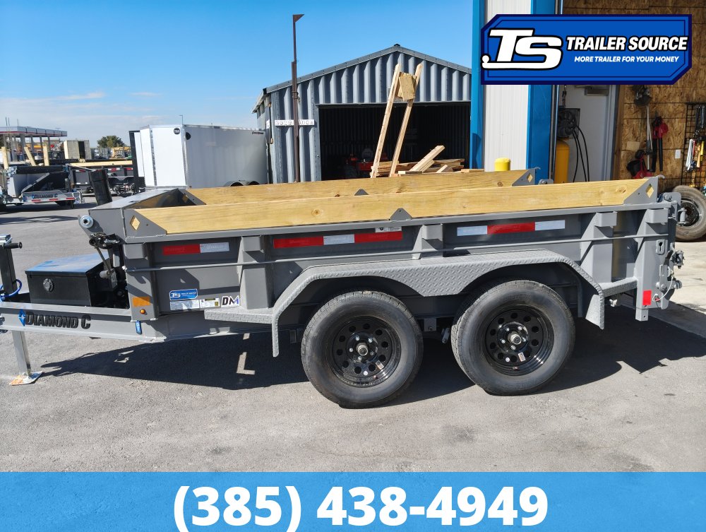5x10 Diamond C GDT Dump Trailer - 7K GVWR - Board Brackets
