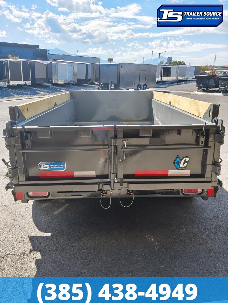 5x10 Diamond C GDT Dump Trailer - 7K GVWR - Board Brackets