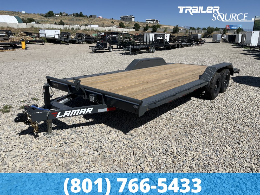 8.5x20 Lamar CC WideBody Drive Over Fenders 10K Car Hauler Trailer