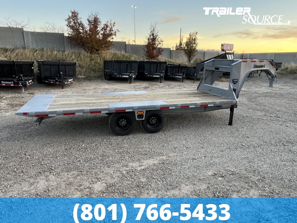 8.5x20 Diamond C DET-GN 210 Gooseneck Deckover Tilt