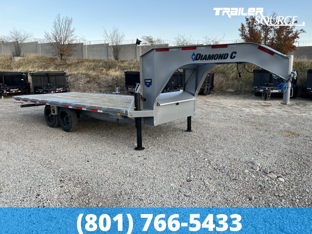 8.5x20 Diamond C DET-GN 210 Gooseneck Deckover Tilt