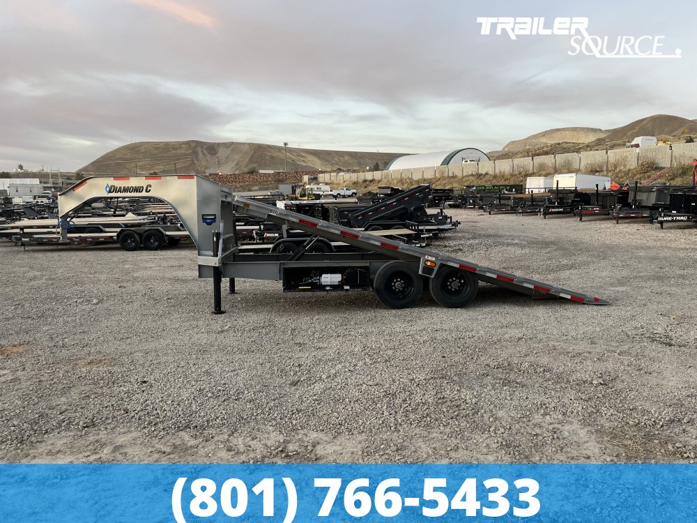 8.5x20 Diamond C DET-GN 210 Gooseneck Deckover Tilt