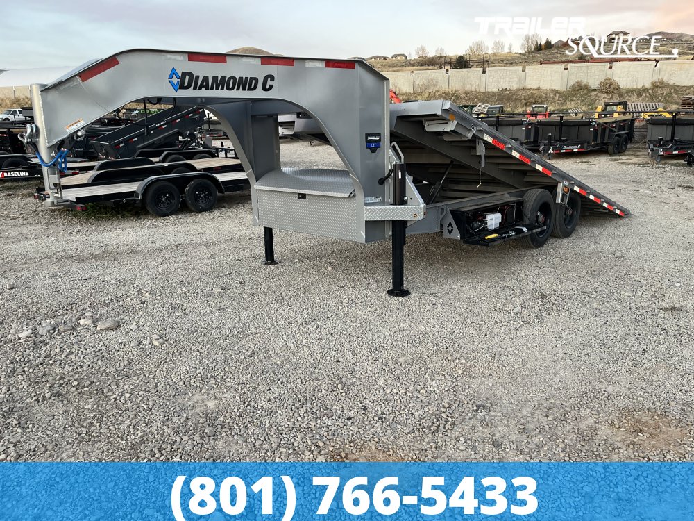 8.5x20 Diamond C DET-GN 210 Gooseneck Deckover Tilt