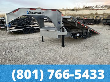 8.5x20 Diamond C DET-GN 210 Gooseneck Deckover Tilt