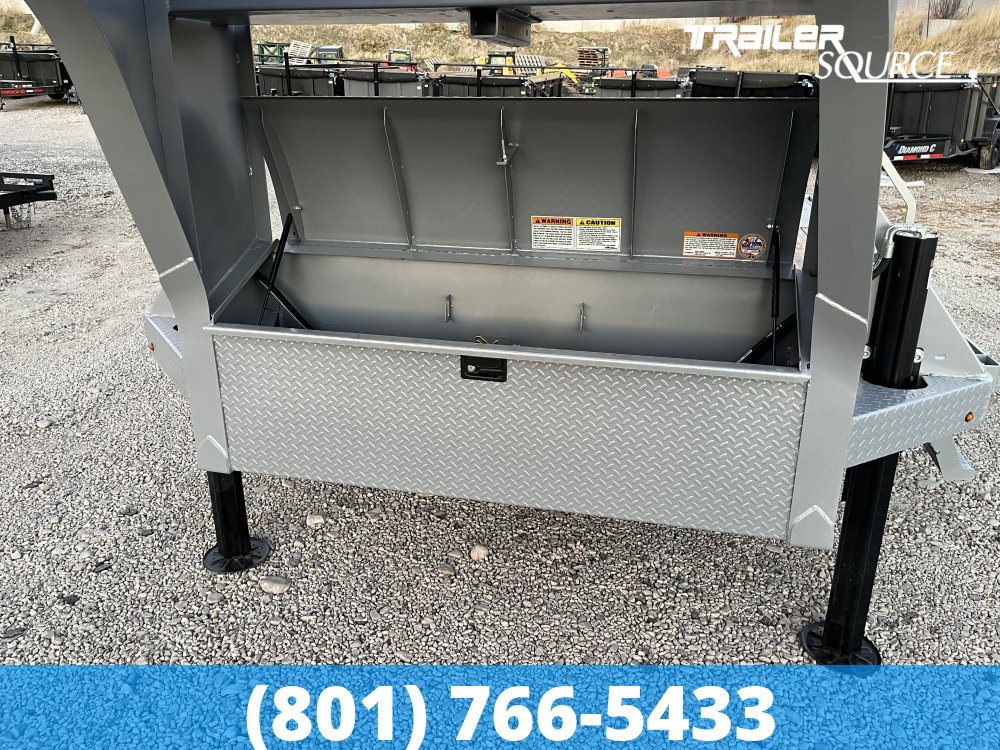 8.5x20 Diamond C DET-GN 210 Gooseneck Deckover Tilt