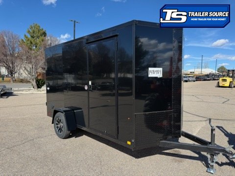 6x12 Look ST DLX Enclosed Cargo Trailer - 6'6" Interior - 3.5K GVWR - .080 PolyCor, Alloy Wheels, Black Out Package