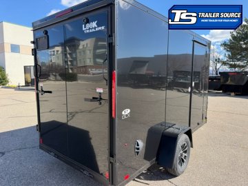 6x12 Look ST DLX Enclosed Cargo Trailer - 6'6" Interior - 3.5K GVWR - .080 PolyCor, Alloy Wheels, Black Out Package