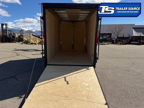 6x12 Look ST DLX Enclosed Cargo Trailer - 6'6" Interior - 3.5K GVWR - .080 PolyCor, Alloy Wheels, Black Out Package